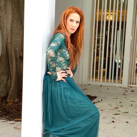 Beautiful Midnight Green bodysuit - Picture 3 of 7